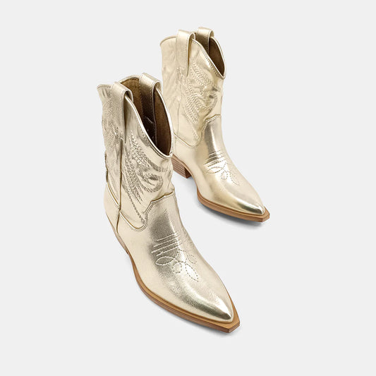 Girls Zahara Gold Cowboy Boot