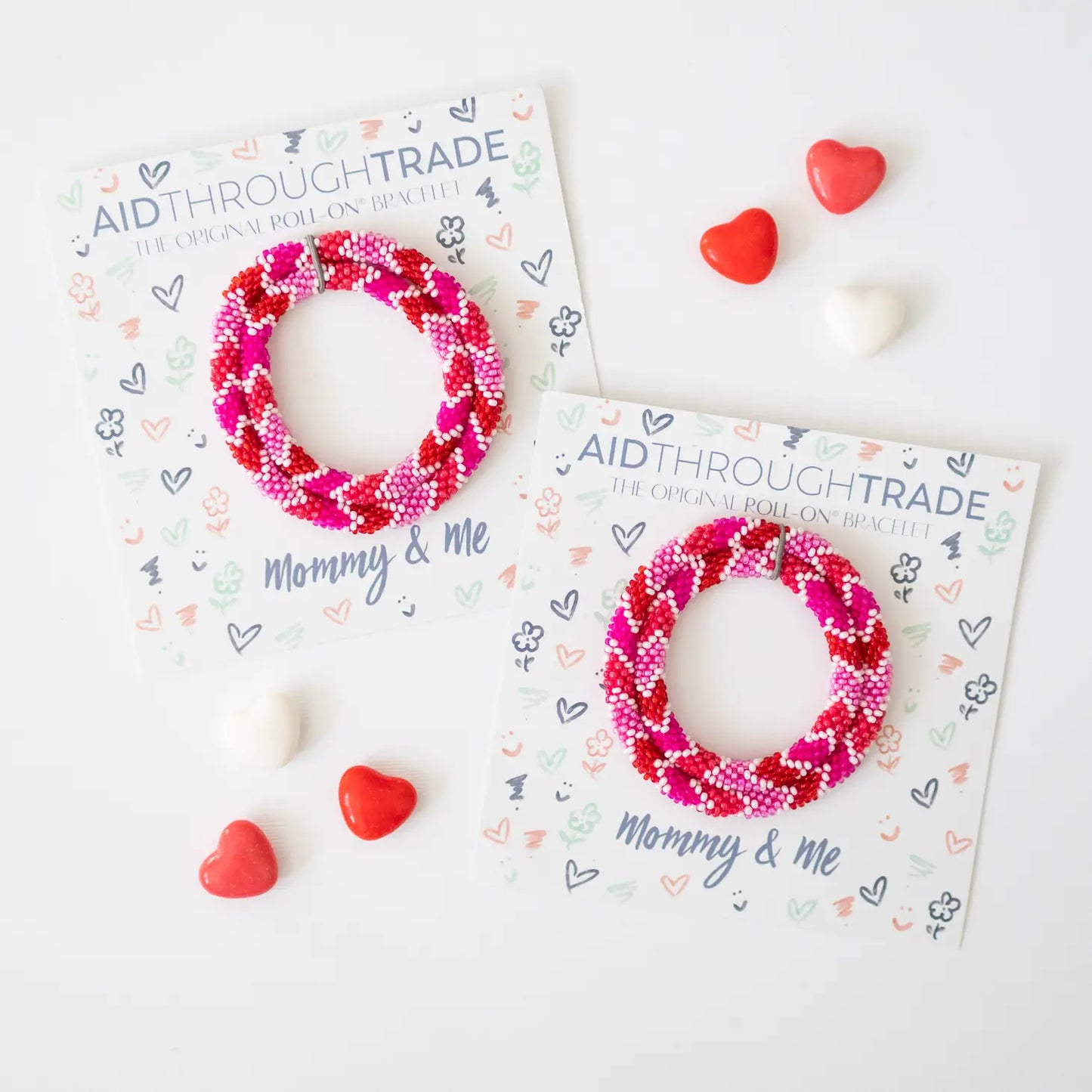 Juego de pulsera enrollable para niñas Mommy &amp; Me: Cupido