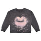 Girls Heart Disco Ball Long Sleeve Tee