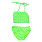 Girls Neon Green Crochet Bikini