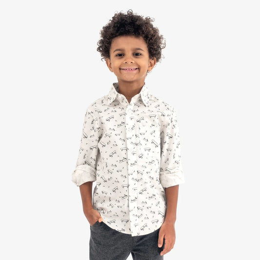 Boys Skater Vibe Button Down