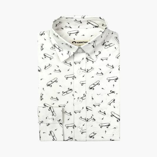 Boys Skater Vibe Button Down