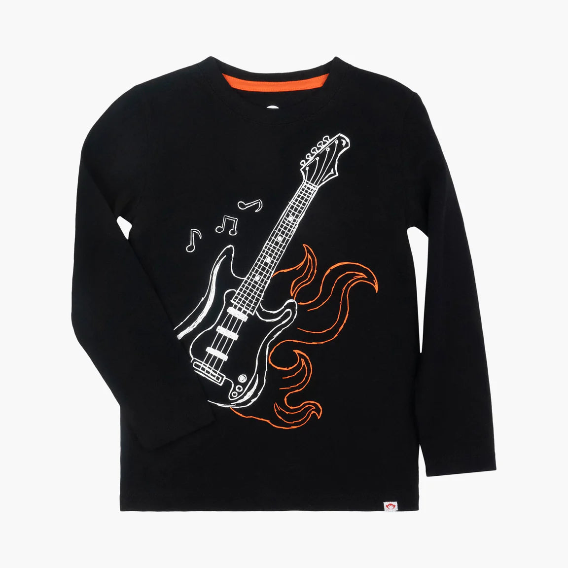 Camiseta de guitarra de manga larga para niños