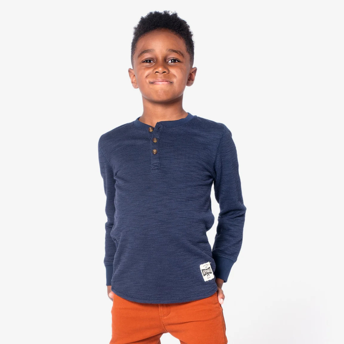 Boys Long Sleeve Henley