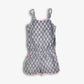 Girls Grey Terry Cloth Romper