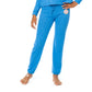 Girls Blue Sweatpants with Chenille Patch