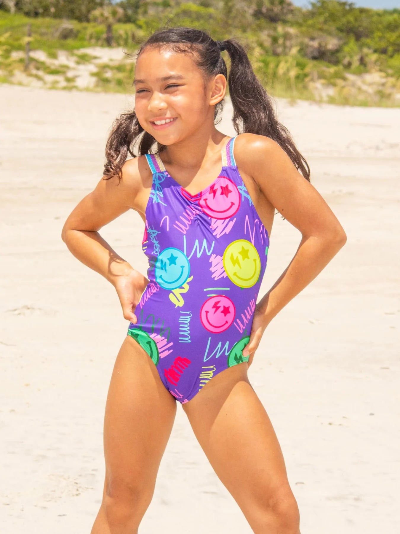 Girls Printed One Piece