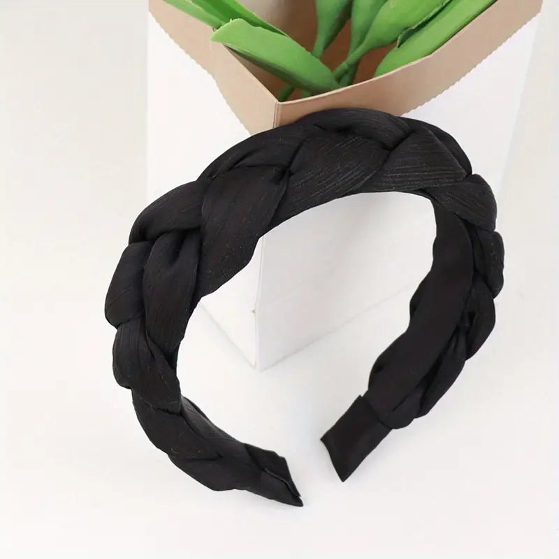 Black Braided Headband - YellowBrickRoad