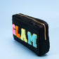 Black "GLAM" Patch Cosmetic Pouch - YellowBrickRoad