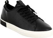 Boys Black Leather Sneaker - YellowBrickRoad