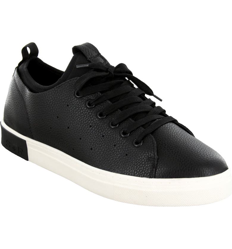 Boys Black Leather Sneaker - YellowBrickRoad