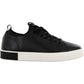 Boys Black Leather Sneaker - YellowBrickRoad