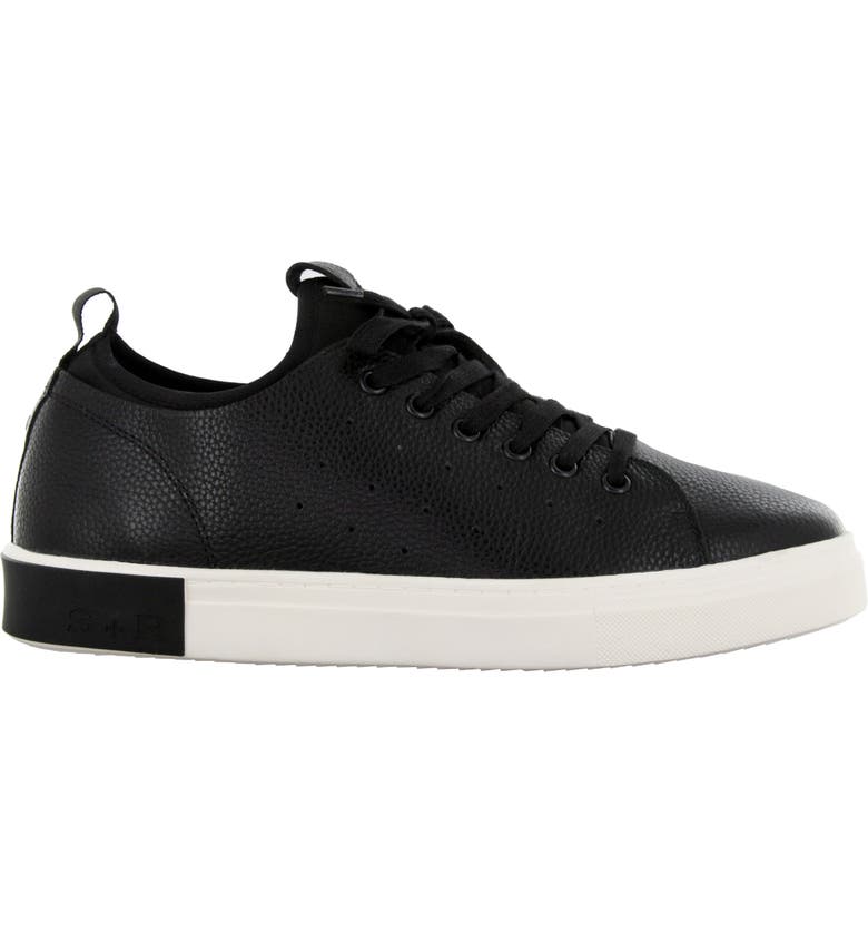 Boys Black Leather Sneaker - YellowBrickRoad