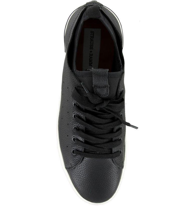 Boys Black Leather Sneaker - YellowBrickRoad