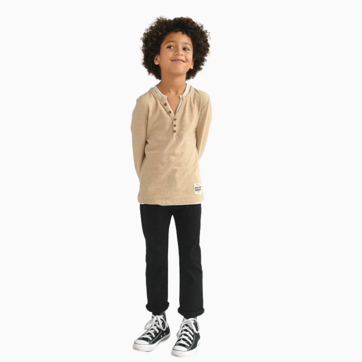 Boys Black Skinny Twill Pant - YellowBrickRoad