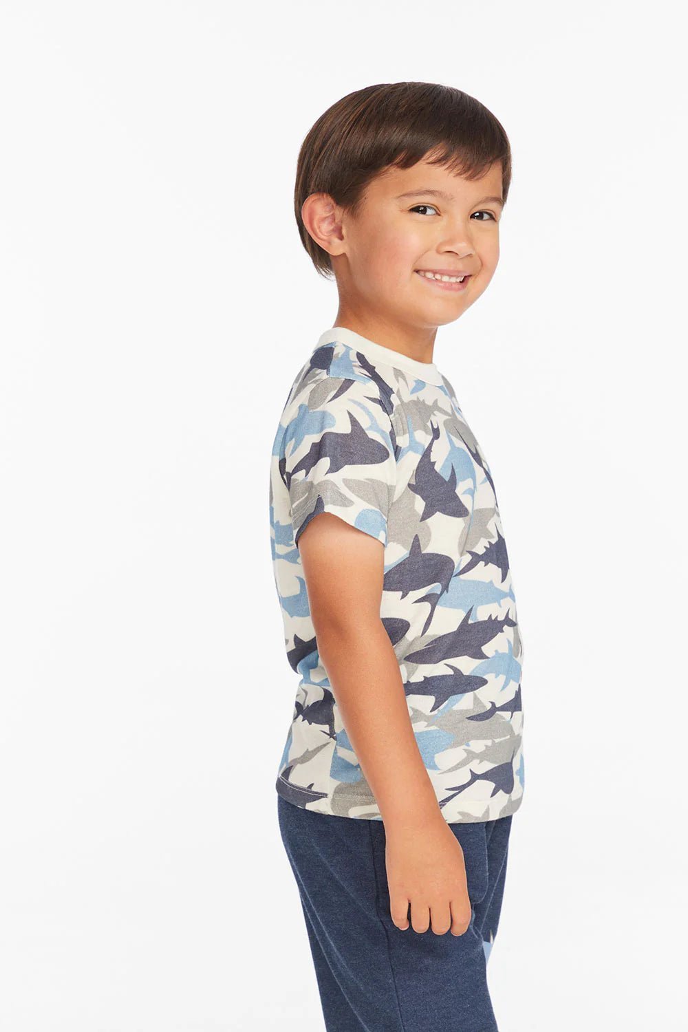 Boys Camo Shark Tee - YellowBrickRoad