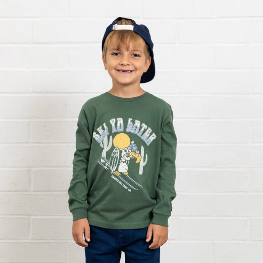 Boys Long Sleeve Ski Ya Later Tshirt - YellowBrickRoad