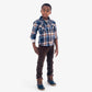 Boys Plaid Flannel Button Down Shirt - YellowBrickRoad