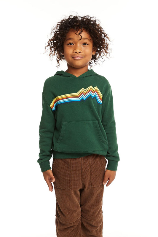 Boys Striped Hooded Pullover - YellowBrickRoad