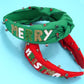 Girls Green Knotted Merry Christmas Headband