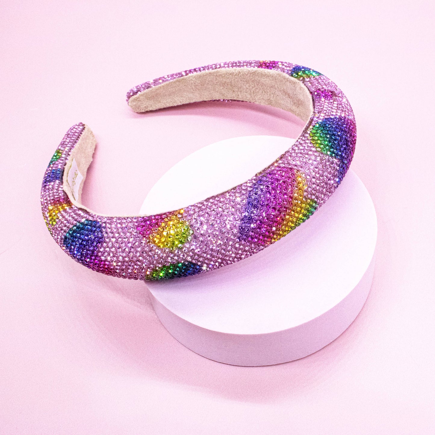 Girls Heart Sequin Padded Headband