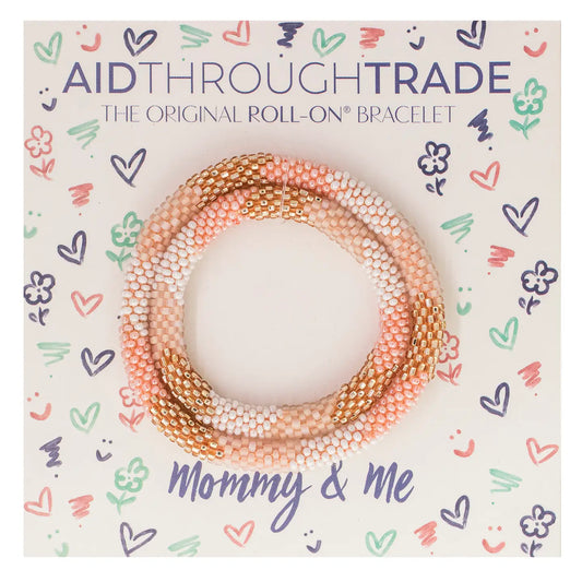 Conjunto de pulseras ruborizadas Mommy &amp; Me