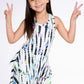 Girls Batik Printed Racerback Ruffle Dress