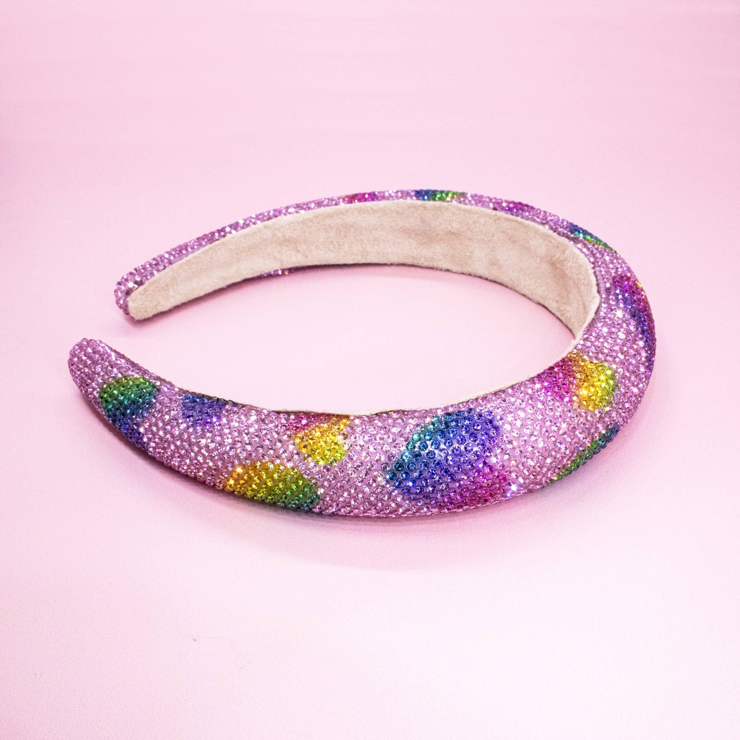 Girls Heart Sequin Padded Headband