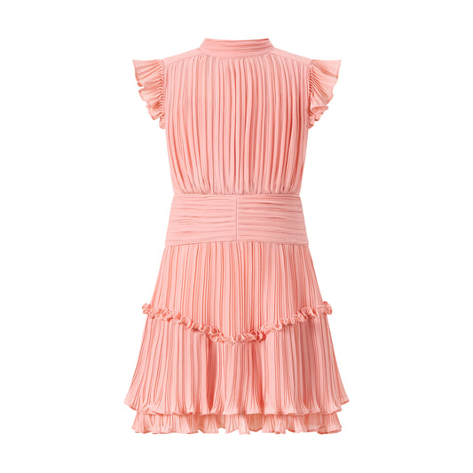 Girls Peach Emery Mini Dress