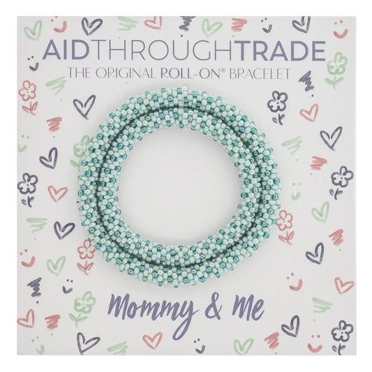 Conjunto de pulseras con chips de menta Mommy &amp; Me