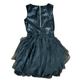 Girls Black Cascade Party Dress - YellowBrickRoad