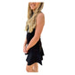 Girls Black High Neck Fit & Flare Dress - YellowBrickRoad