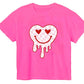 Girls Glitter Heart Boxy Tee - YellowBrickRoad