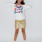 Girls Happy Everything Tinsel Sweater - YellowBrickRoad