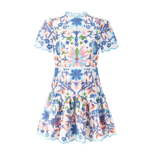 Girls Joanna Embroidered Mini Dress - YellowBrickRoad