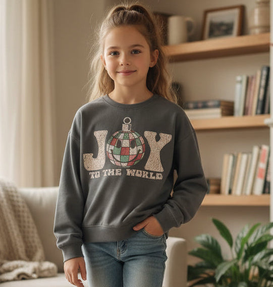 Girls Joy to the World Long Sleeve Tee - YellowBrickRoad