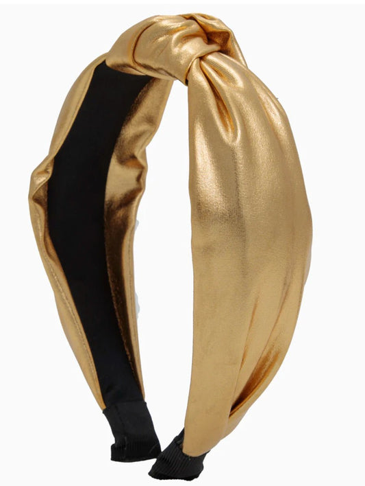 Girls Metallic Top Knot Headband - YellowBrickRoad