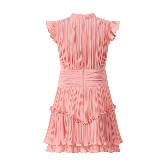 Girls Peach Emery Mini Dress - YellowBrickRoad