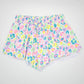 Girls Printed Butterfly Shorts - Neon Leopard - YellowBrickRoad