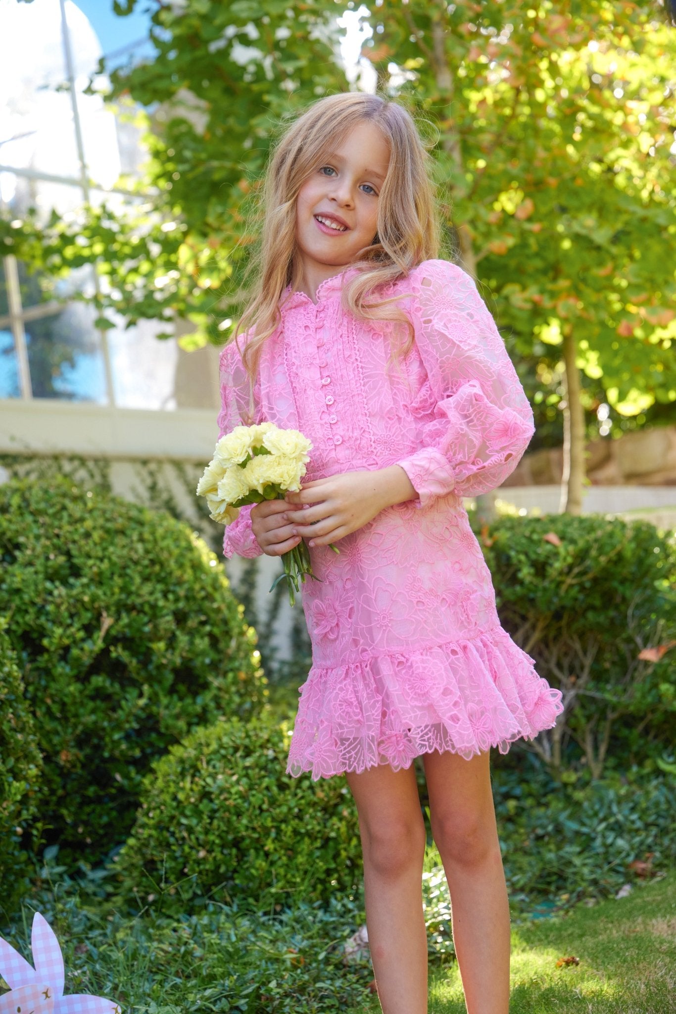 Girls Prue Long Sleeve Embroidered Mini Dress 💕 - YellowBrickRoad