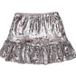 Girls Silver Sequin Skirt - YellowBrickRoad