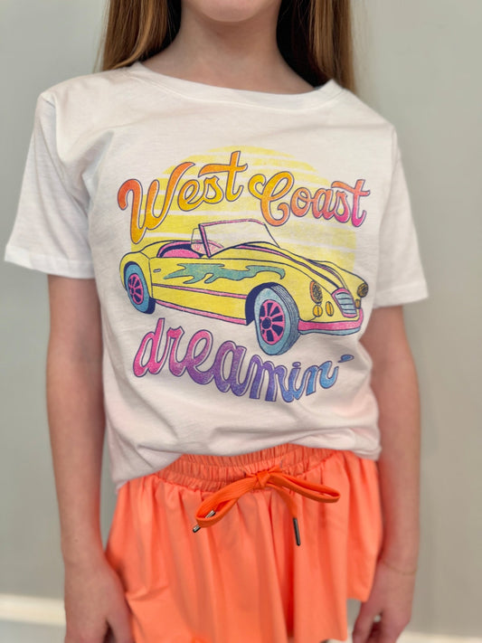 Girls West Coast Vibes Tee 🌴🚗☀️ - YellowBrickRoad