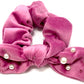 Velvet Scrunchie with Pearls & Crystals