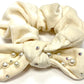 Velvet Scrunchie with Pearls & Crystals