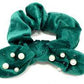 Velvet Scrunchie with Pearls & Crystals