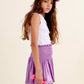 Girls Metallic Smocked Waist Shorts