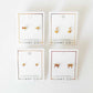 Juliet Clear Screwback Stud Earrings - YellowBrickRoad