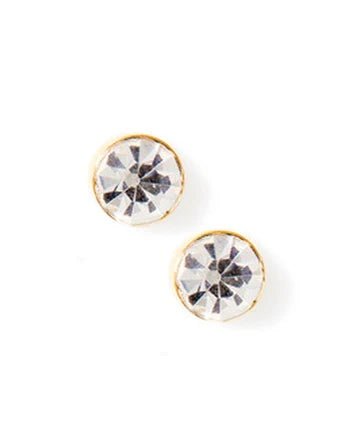 Juliet Clear Screwback Stud Earrings - YellowBrickRoad