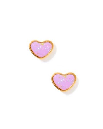 Nora Heart Screwback Stud Earrings - YellowBrickRoad