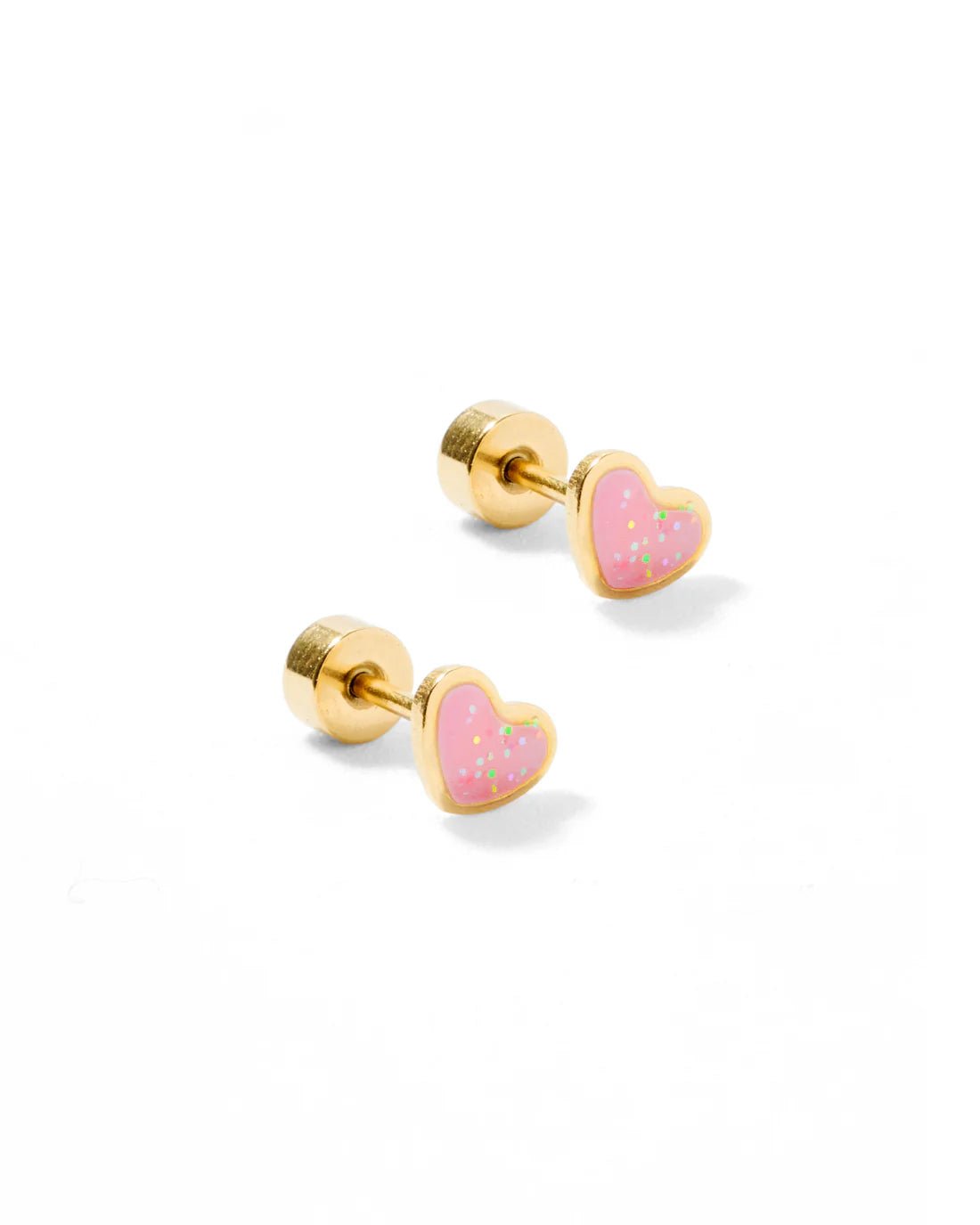 Nora Heart Screwback Stud Earrings - YellowBrickRoad